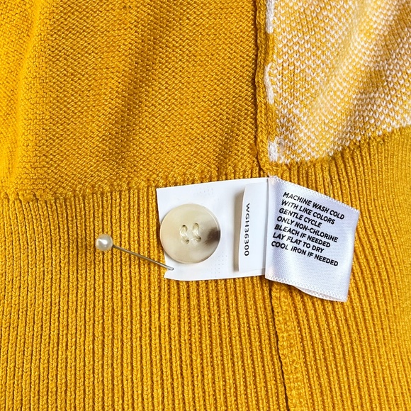 Cotton Blend Chevron Cardigan - Picture 9 of 12